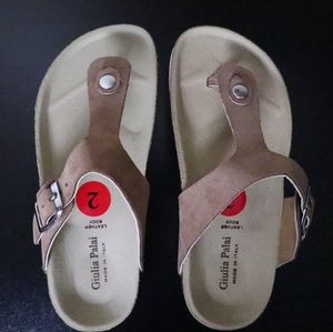 Girls Thong slides sandal size 2 made in Italy